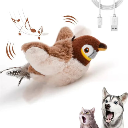 Rechargeable Bird Interactive Plush Toy.