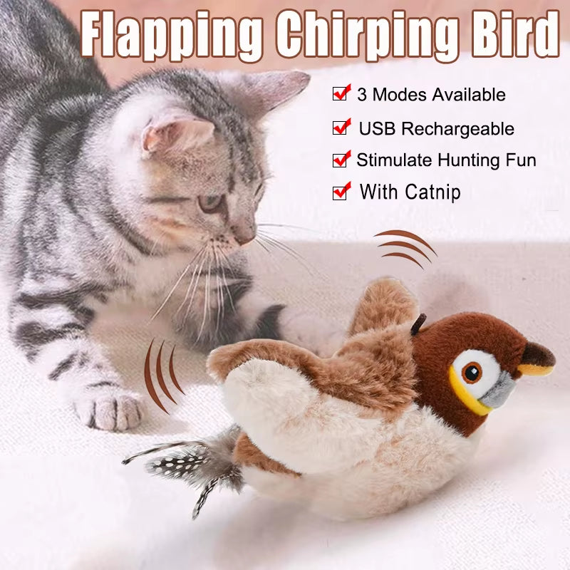 Rechargeable Bird Interactive Plush Toy.